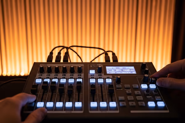 Control de efectos cascadas LED en evento