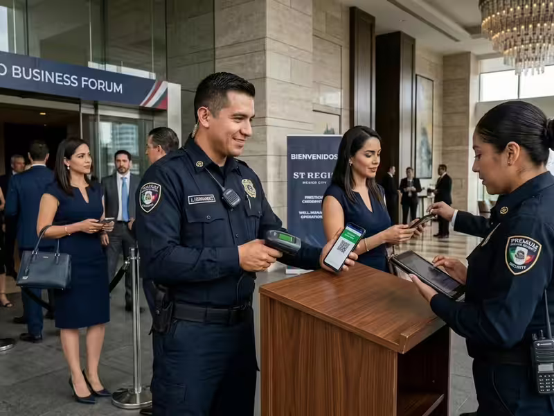Revisión de credenciales en el acceso de un evento