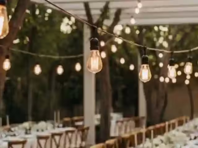 Iluminación Romántica: Guirnaldas para Bodas - Ejemplo 2