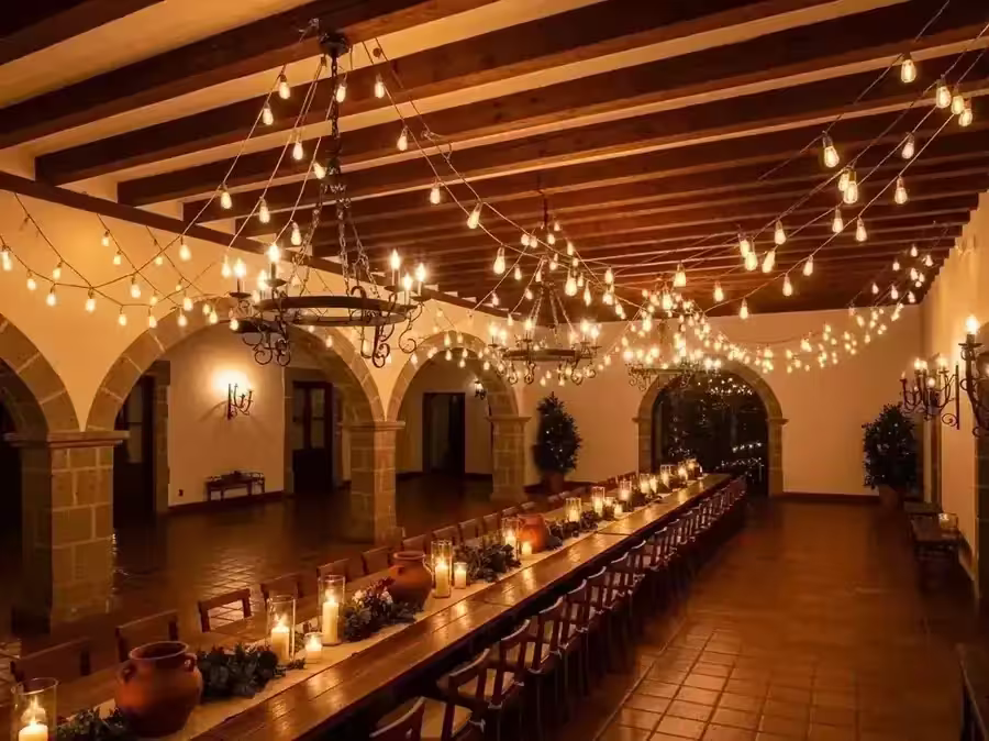 Iluminación Romántica: Guirnaldas para Bodas - Ejemplo 3